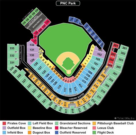 Elegant Pnc Park Seating Chart With Seat Numbers Seating Chart