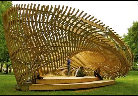 Mcgill Students Create Twisted Lattice Pavilion Pavilion Design