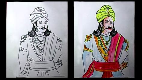Raja Ka Chitra How To Draw A King Raja Drawing King Drawing