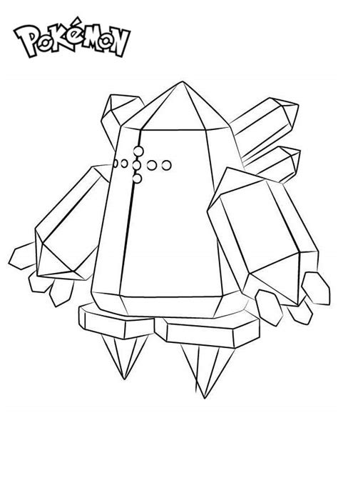 Regice From Pokemon Coloring Pages Free Printable Coloring Pages