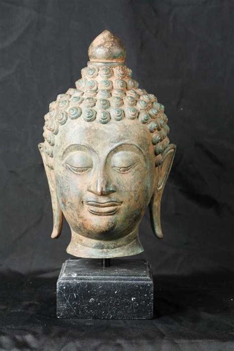 This head comes from a statue of hadrian that probably stood in roman london in a public space in addition, statues and busts, in stone and bronze and occasionally even precious metal, were placed. Bronze Buddha Bust Head Buddhist Buddhism Statue Casting ...