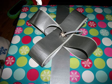 Duct Tape And Zip Tie Bow For A Christmas Present Duct Tape T