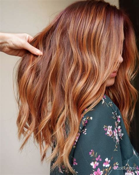 illuminate your color this season bangstyle light auburn hair color ginger hair color
