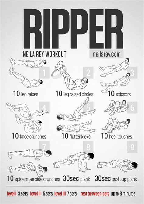 Pin By Ester Pilfor On The Workout Method Upper Abs Neila Rey