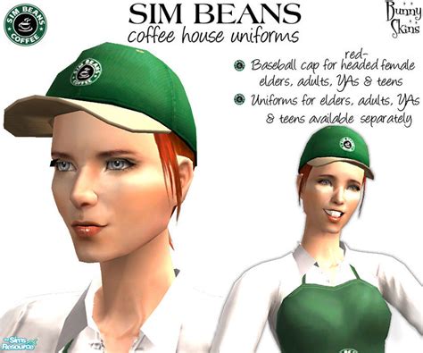 The Sims Resource Sim Beans Baseball Cap Female Red
