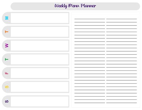 Printable Weekly Planner Schedule 6 Free Pdf Printables Printablee