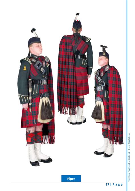 2 Scots Royal Highland Fusiliers No1a Dress Ceremonial Piper