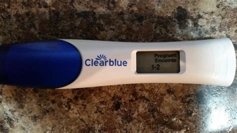 Positive Clear Blue Digital Pregnancy Test Pregnancy Test