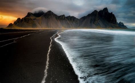 Black Sand Beach Iceland Beamazed Landschap Kunst Ideeën Fotografie