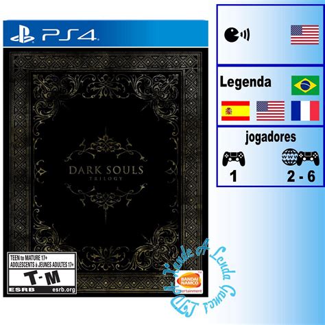 Comprar Dark Souls Trilogy Steelbook Para Ps4 Mídia Física Xande A
