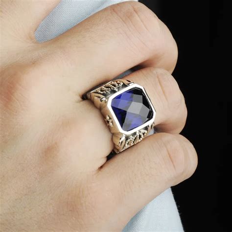 New Arrival 925 Silver Male Ring Original Design Vintage Rings For Men