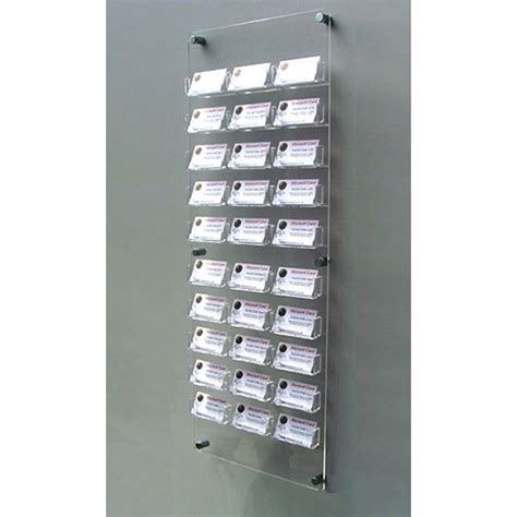 Business card holders are handy when they're wall mounted or placed in strategic places like in entryways or on lobby counters. 30 bay wall mount business card holders, suitable for dispensing and displaying business cards ...