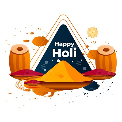 Happy Holi Festival Vector Art Png Happy Holi Indian Festival Colorful