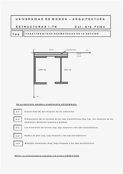 estructuras uno trabajo practico no 4 secciones características