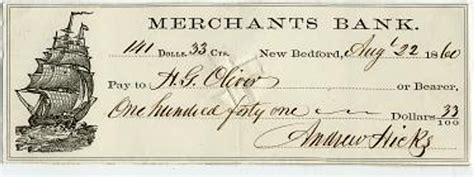 Riggs National Bank Check Signed By Treasurer Of The United States