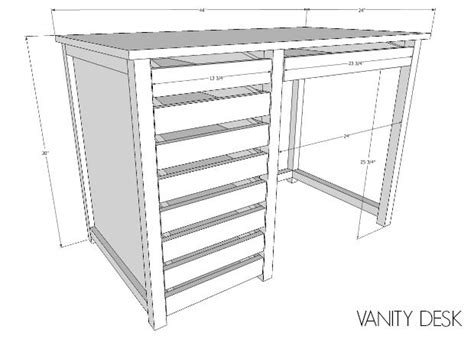 Do it yourself bathroom vanity plans. diy vanity desk free plans | Diy makeup vanity plans, Diy vanity table, Diy vanity