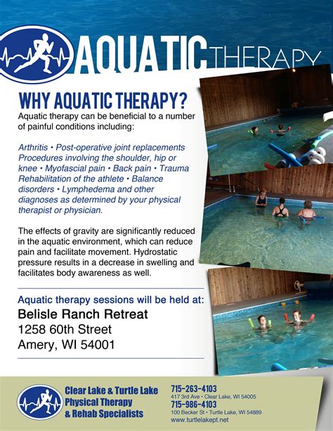 Aquatic Physical Therapy Exercises For Back Pain What Is Health Care
