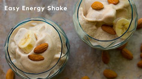 Almond Butter Banana Shake Aka My Easy Energy Shake Youtube