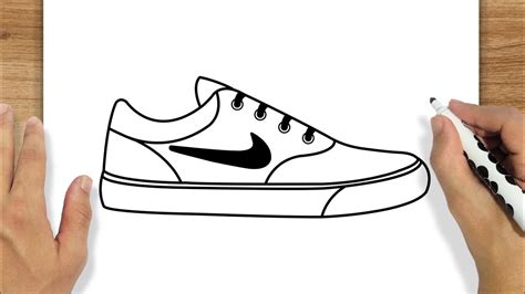 Como Desenhar Um TÊnis Da Nike Youtube