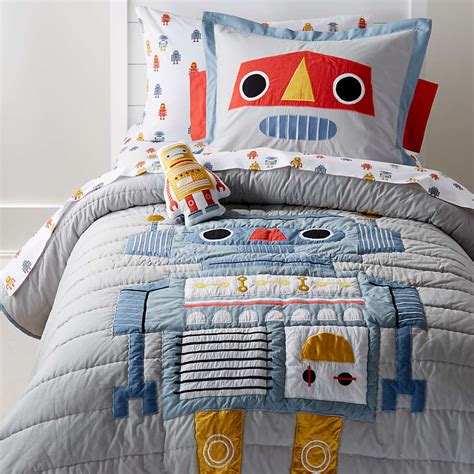 Robot Kids Quilt Twin Reviews Crate And Kids