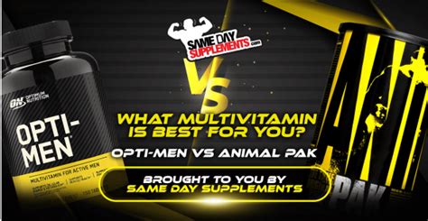 What Multivitamin Is Best For You Opti Men Vs Animal Pak Vitalize Me