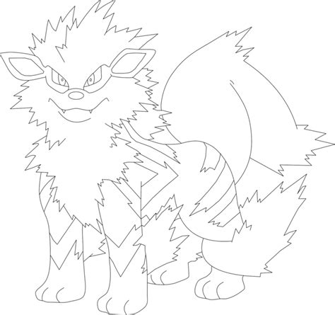 Arcanine Coloring Page