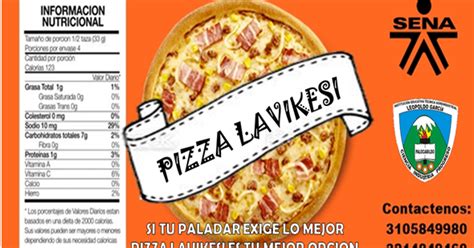 Pizza Lavikesi Etiqueta De Nuestro Producto
