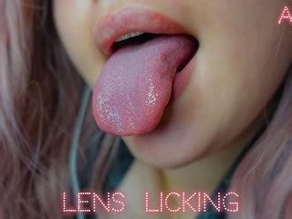 Asmr Lens Licking Fogging Slurps Close Up Far Mouth Sounds Pornhub Com