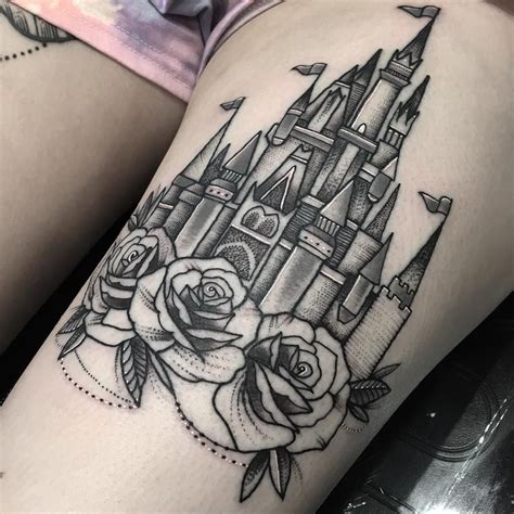 26 Disney Castle Tattoos So Everywhere You Go Is The Happiest Place On