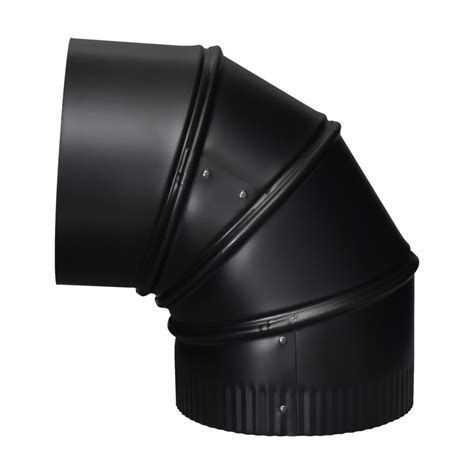 Imperial 6 In X 6 In 90 Degree Black Steel Stove Pipe Elbow At