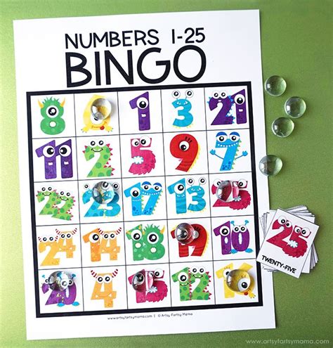 Free Printable Number Bingo Free Printable Numbers Bingo Printable