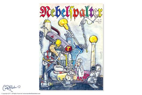 Periodiek in het genre karikatur aus dem nebelspalter vom 12. Nebelspalter Titelbild März 1992 - Ian David Marsden ...