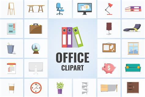 Office Clipart Bundle Graphicmama