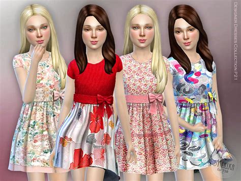 Designer Dresses Collection P21 By Lillka At Tsr Sims 4 Updates