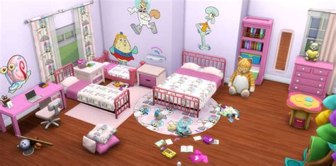 I Create Bedroom Sets For The Sims 4 Spongebob Squarepants Bedroom Vrogue