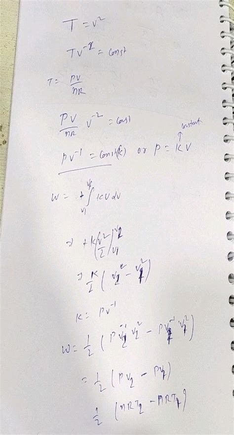 Which Une Uploit Is Correct One Mole Of An Ideal Monoatomic Gas