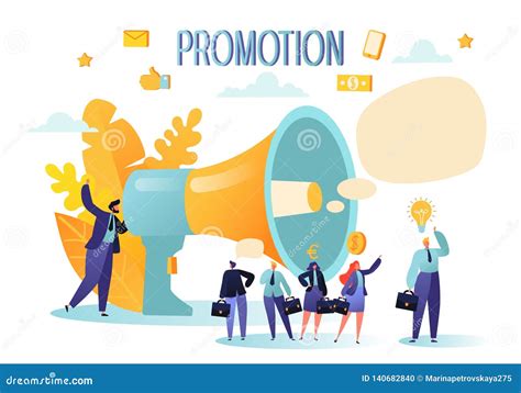 Concept Of Advertisement Marketing Promotion Loudspeaker Talking To