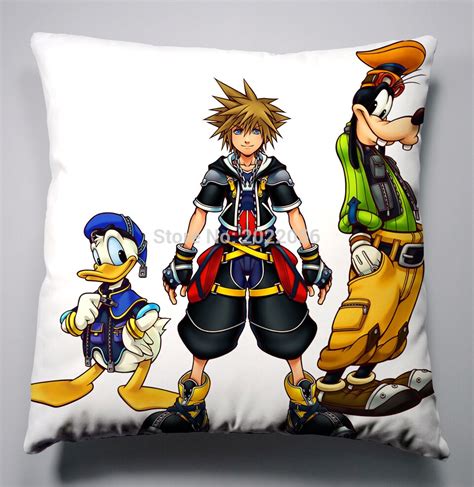 Anime Manga Kingdom Hearts Pillow 40x40cm Pillow Case Cover Seat Bedding Cushion 001 In Pillow