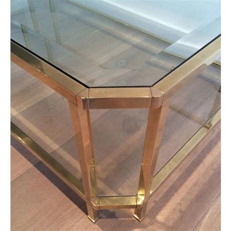 Furnished exclusively by the brand, it showcases some of the collection's iconic pieces. Mid Century Modern Roche Bobois Two Tiered Brass Coffee ...