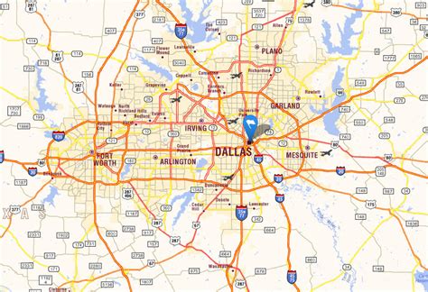 Map Of Dallas Texas Cities World Map