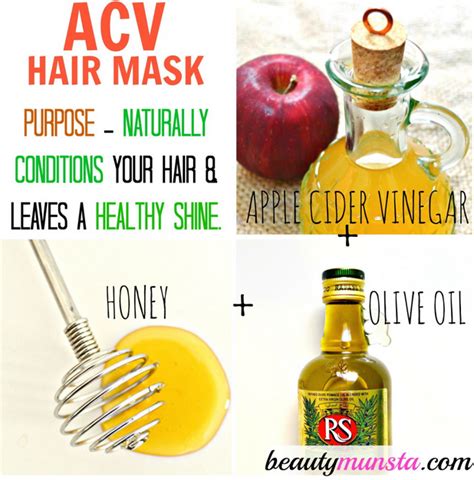 To make apple cider vinegar, apples are crushed and exposed to yeast. Apple Cider Vinegar Hair Mask for Shiny & Silky Locks ...