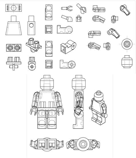 lego man drawing - Clip Art Library