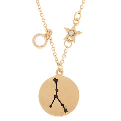 Let's find out in general for which. Gold Zodiac Pendant Necklace - Cancer | Claire's US