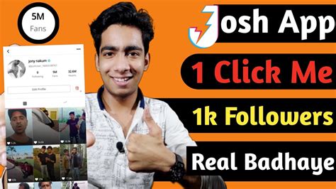 Josh App Par Real Follower Kaise Badhaye How To Increase Followers On