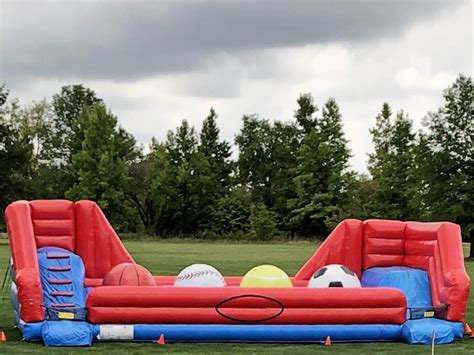 Big Baller Extreme Ball Run Inflatable Rental Cincinnati A Amusement Party Rentals