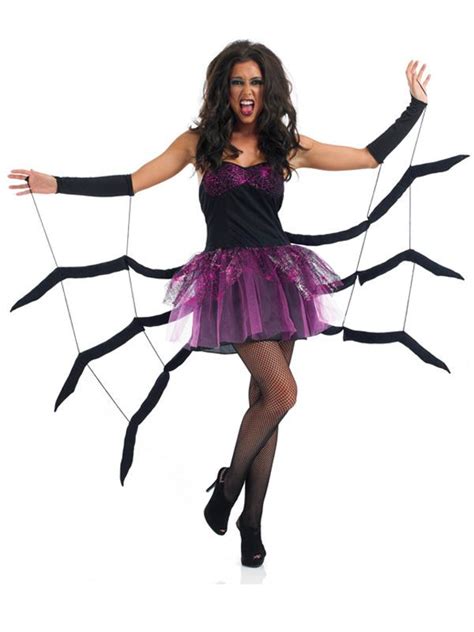 Details About Ladies Black Widow Spider Adult Womens Unusual Halloween