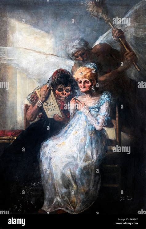 Goya Painting Time Or Old Women Las Viejas O El Tiempo By Francisco José De Goya Y