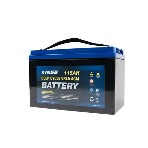 Kings 12v 115ah Deep Cycle Battery Rechargeable Lithium Led Worklight