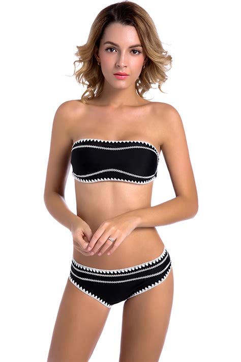 Aliexpress Com Buy New Women Bandeau Bikinis Push Up Triangle