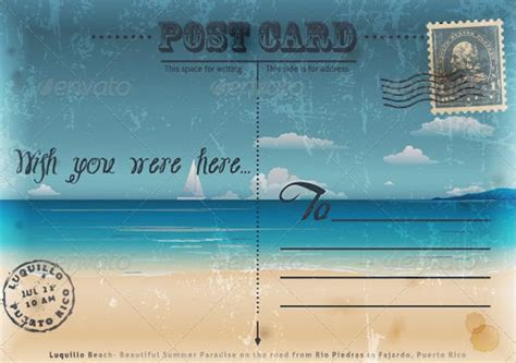vintage postcard design templates  inspirations